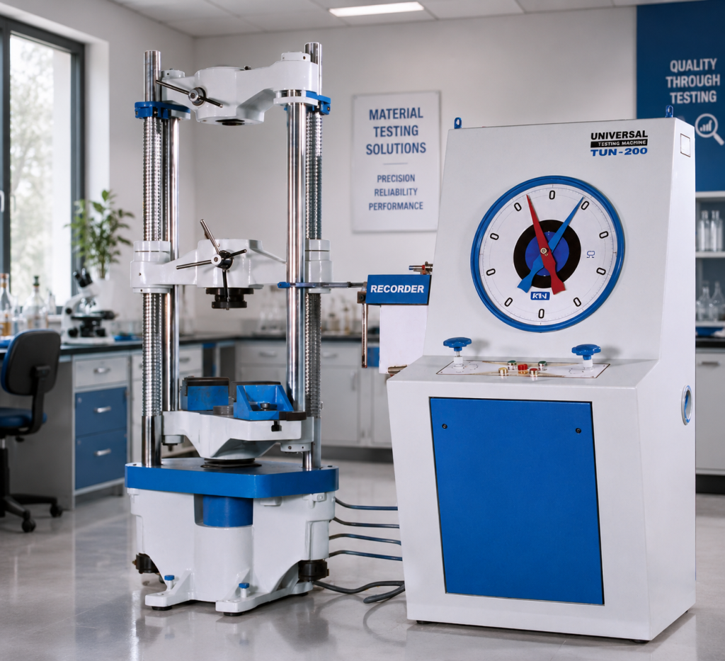 analogue universal testing machine tun 200 Analogue Universal Testing Machine TUN-200 for tension and compression testing
