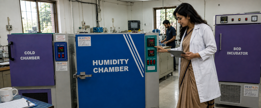 Testwin humidity chamber, cold chamber and BOD incubator in laboratory